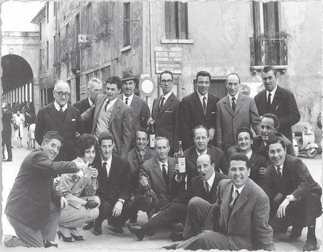 The FILA founders and sales team, 1943