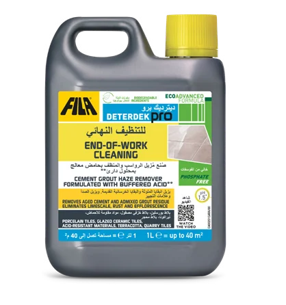 DETERDEK PRO end-of-work cleaning for porcelain tiles, FILA UAE