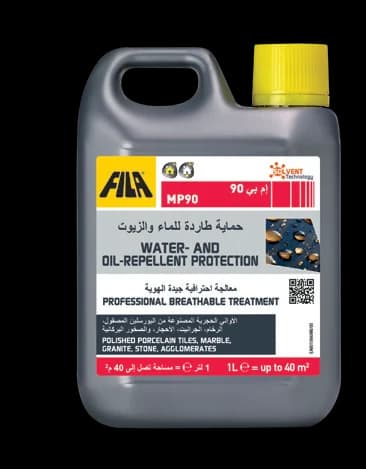 MP90 water- and oil-repellent protection for polished porcelain tiles, FILA UAE