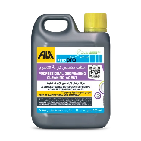 PS87 PRO professional degreasing cleaning agent for porcelain tiles, FILA UAE