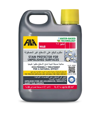 W68 stain protector for unpolished surfaces for unpolished stone and agglomerates, FILA UAE