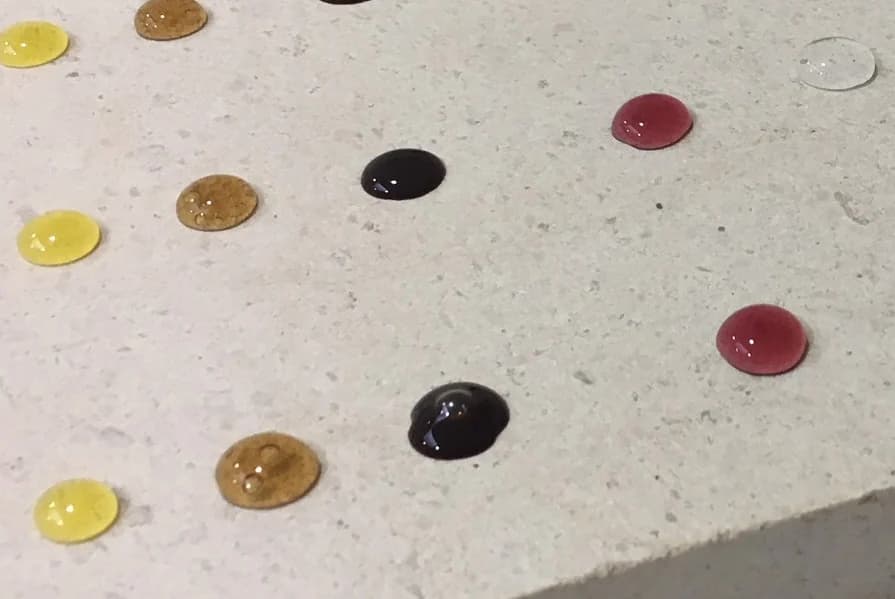 FILA treatment in application - protected stone surface