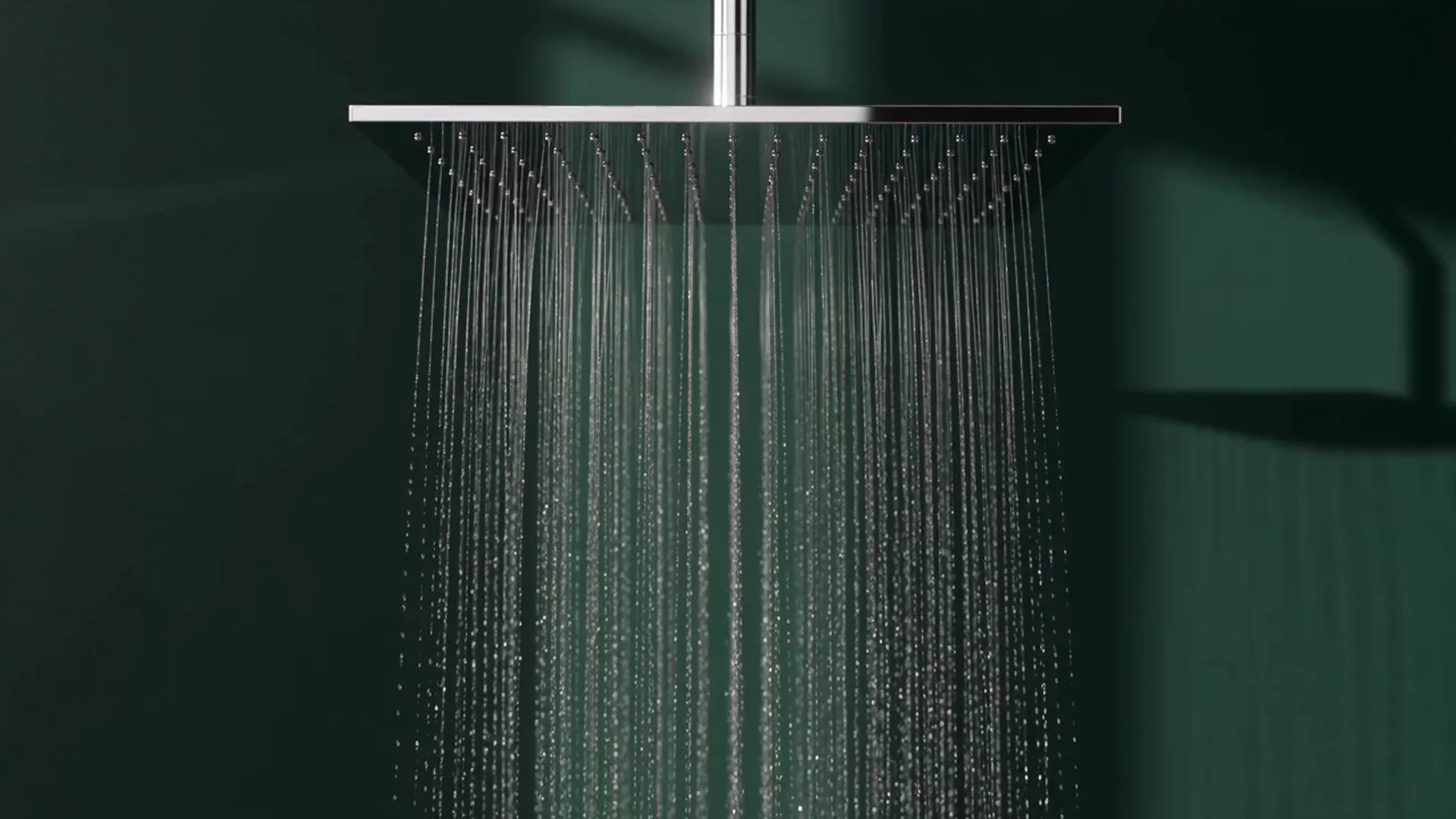Jaquar bathware film poster - brassware and bath in a warm stone bathroom