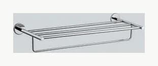 Towel Shelf with Lower Hangers, Stainless Steel - ACN-1181S