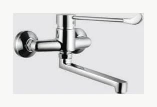 Florentine Single Lever Sink Mixer with Extended Lever Handle, Wall Mounted - FLR-5166