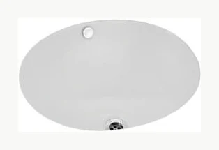 Under Counter Basin with Fixing Accessories, Shape: Oval - FLS-WHT-5701 - White