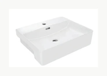 Semi Recessed Basin,ۯ - JDS-WHT-25505 - White