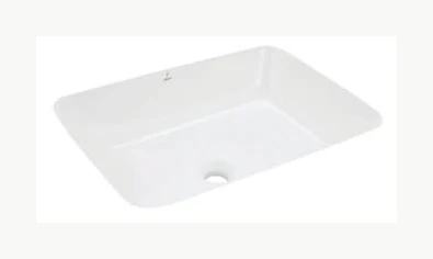 Under Counter Basin with Fixing Accessories, Shape: Rectangular - LAS-WHT-91703 - White