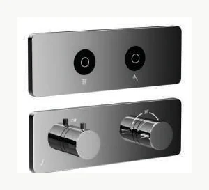 Exposed Part Kit of CLOUD Touch Shower System with 2 outlets for connection to Rain & Hand... - QLD-309681KRH
