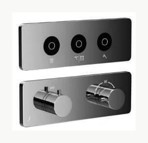Exposed Part Kit of CLOUD Touch Shower System with 3 outlets for connection to Rain,... - QLD-309683KRMH