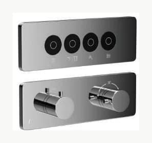 Exposed Part Kit of CLOUD Touch Shower System with 4 outlets for connection to Rain,... - QLD-309685KRMHB