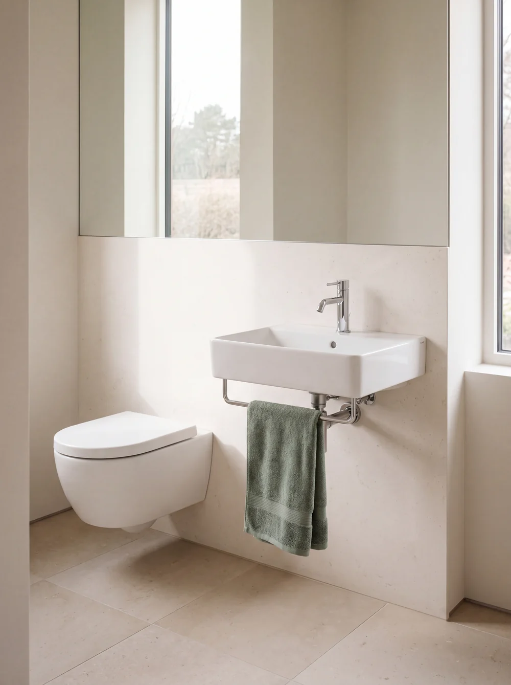 Jaquar wash basins in a UAE bathroom scene
