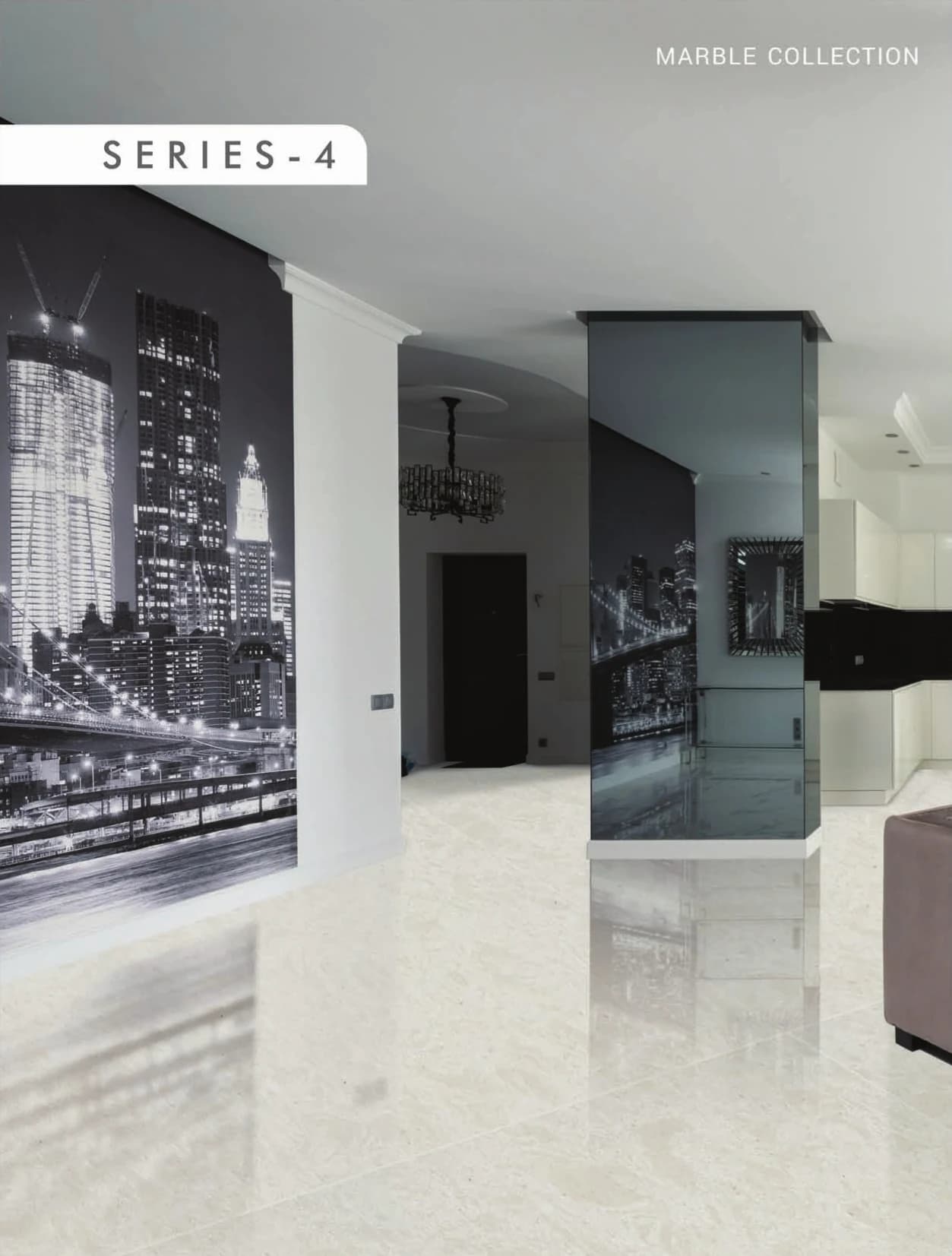 Alyssa marble installed - KalingaStone catalogue application photograph