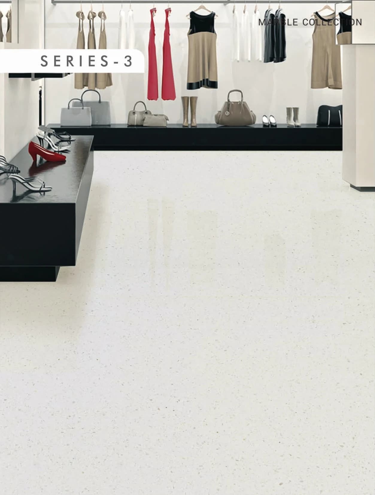 Luna marble installed - KalingaStone catalogue application photograph