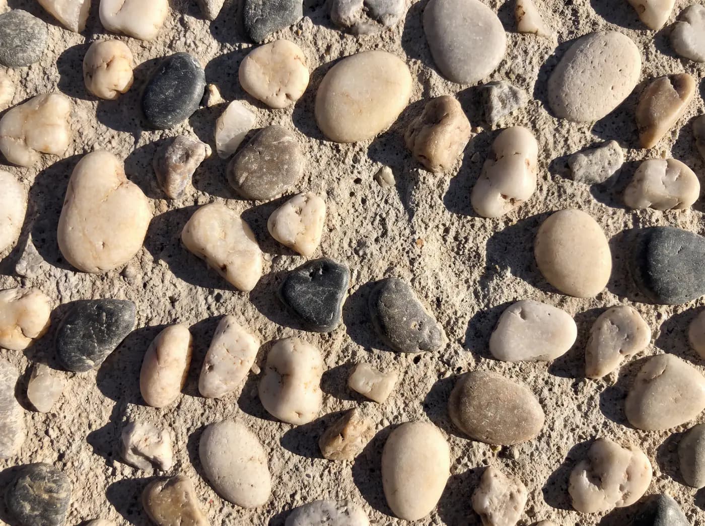 KalingaStone terrazzo River Wash finish - macro surface texture