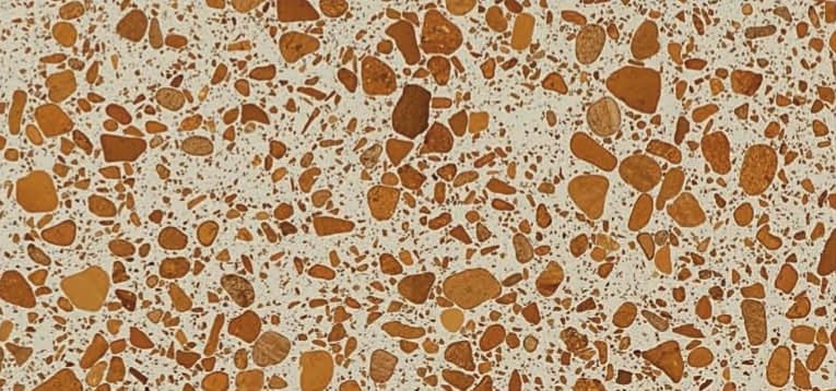 KalingaStone Terrazzo Terra Cream - Series 8 terrazzo slab surface, 304 × 125 cm