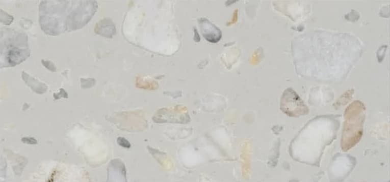 KalingaStone Terrazzo Trendy Grey - Series 7 terrazzo slab surface, 304 × 125 cm